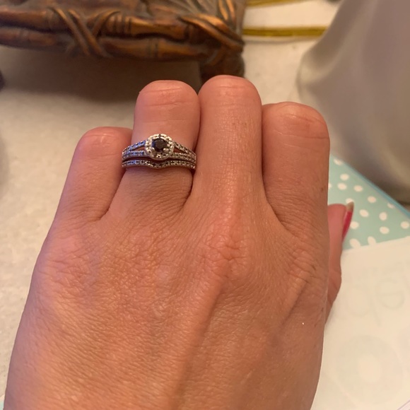 Black diamond bridal set - Picture 2 of 2